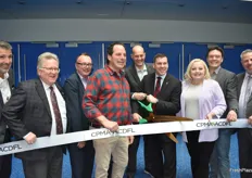 And there is the official ribbon cut.