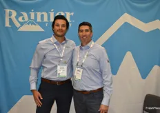 Aaron DeHerrera and Jared Robinson with Rainier Fruit.