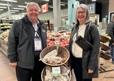 Marcel Michaud and Louise Desilets from Les Fermes GAM Michaud Farms Inc.