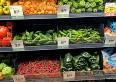 Bright, colorful and spicy peppers and chiles from Vietnam, Mexico, the U.S. and locally from B.C.