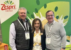 Dan Atkins, Debbie Rogers and Chris Wilson with Zespri International Ltd.
